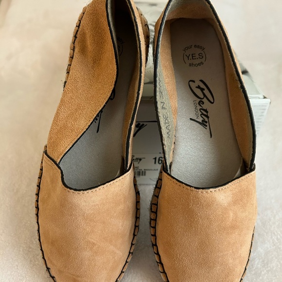Betty London handmade leather espadrilles Memory Foam NWT New NIB 36 UK/6 US - Picture 5 of 14